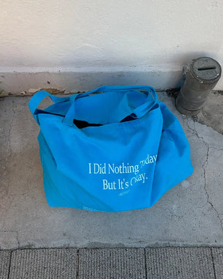 Lettering Square Big Tote Bag
