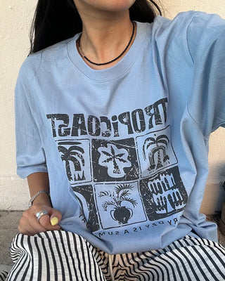 (Unisex) TROPICOAST Pigment Half T-Shirt