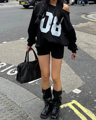 Elastic waist ribbed shorts