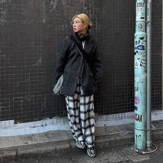 2-Way Flannel Check Pants