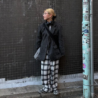 2-Way Flannel Check Pants