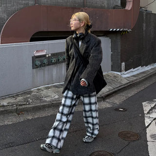 2-Way Flannel Check Pants