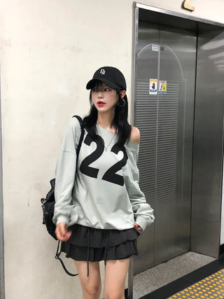 [2 colors] Tiered elastic skirt