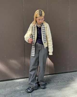 Hammer Loop Big Hip Pocket Cotton Wide Pants