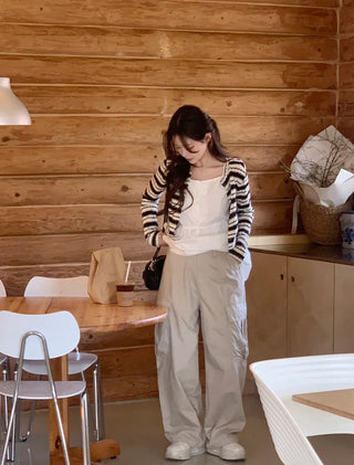 Cargo wide pants