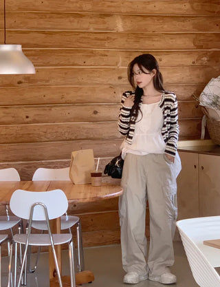 Cargo wide pants