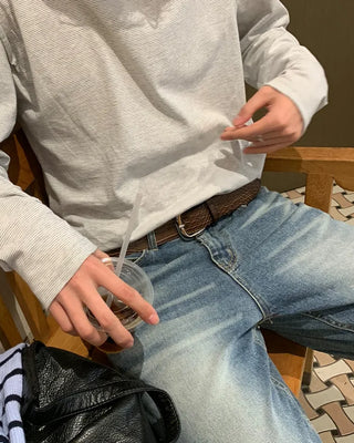 Unique leather style belt
