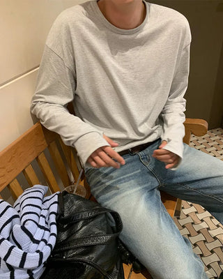Striped Arm Warmer Long-Sleeve T-Shirt