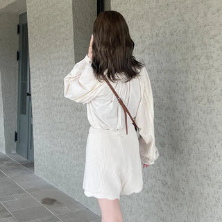 Wave Short Knit Pants