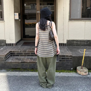 (Unisex) Casual Cotton Elastic Waist Pants