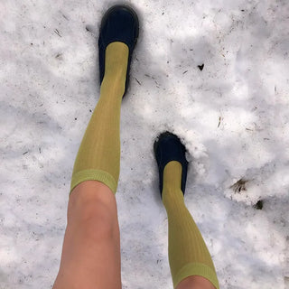 See-through knee-high socks
