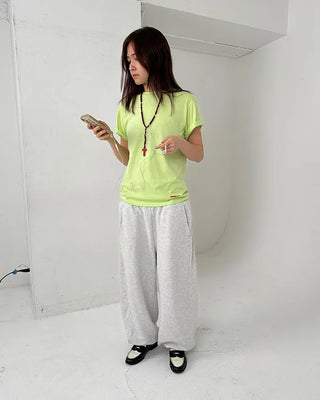 (ORIGINAL) Block Logo Basic Half T-Shirt