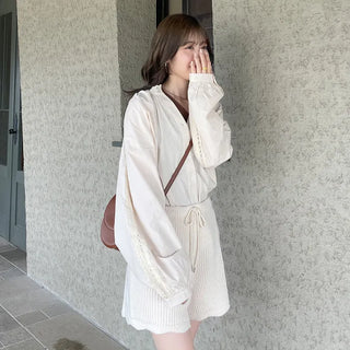 Wave Short Knit Pants