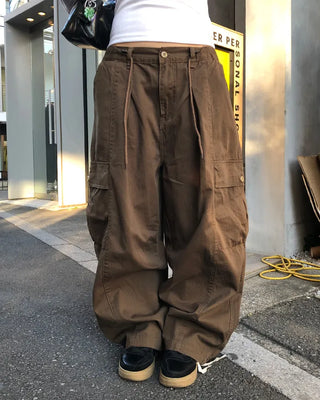 (Unisex) Waist String Balloon Cargo Pants