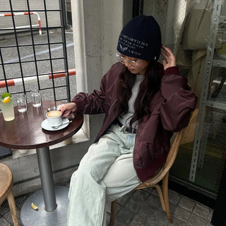 Basic long-sleeve cropped T-shirt