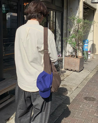 Casual cotton crossbody bag
