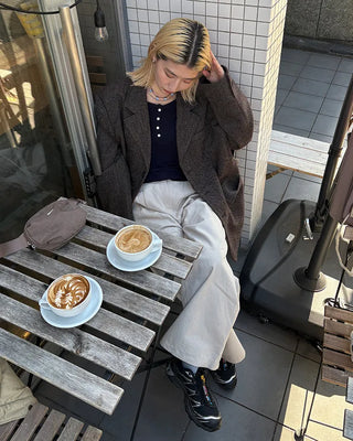 (Unisex) Herringbone Dart Line Single Jacket