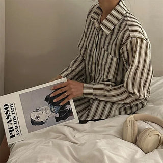 Two-tone striped shirt