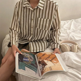Two-tone striped shirt