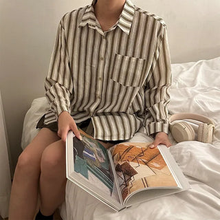 Two-tone striped shirt