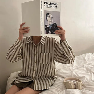 Two-tone striped shirt