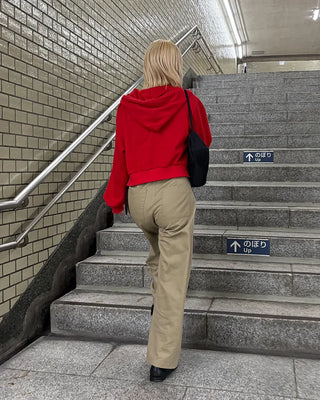 Daily Cropped Hooded Zip-Up