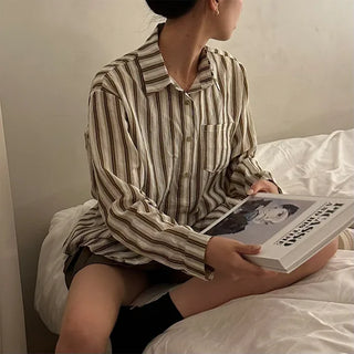 Two-tone striped shirt