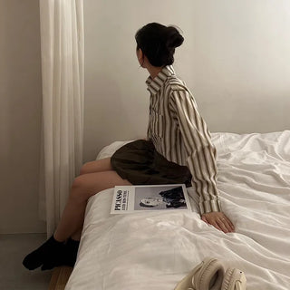 Two-tone striped shirt