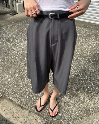 Faux leather beach sandals