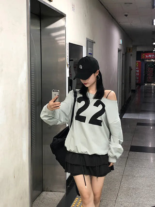 [2 colors] Tiered elastic skirt
