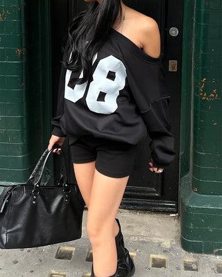 Elastic waist ribbed shorts