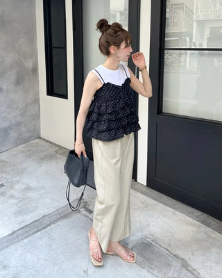 Polka Dot Can-Can Camisole