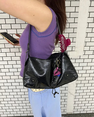 Eyelet Square Shoulder Bag