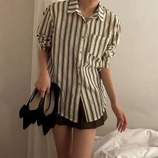 Two-tone striped shirt