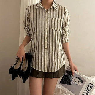 Two-tone striped shirt