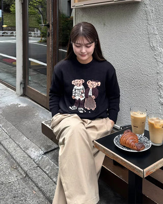 Bear Round Knit