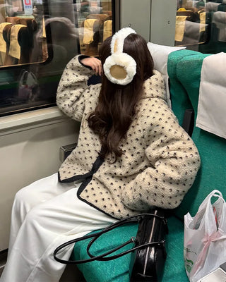 Sheepskin earmuffs