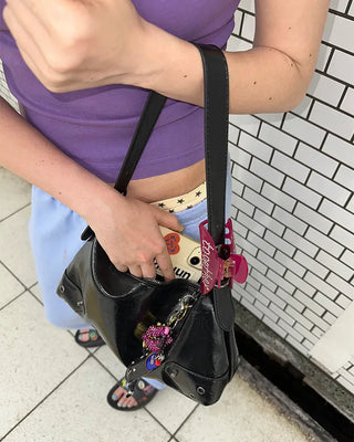 Eyelet Square Shoulder Bag