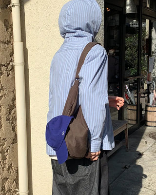 Casual cotton crossbody bag