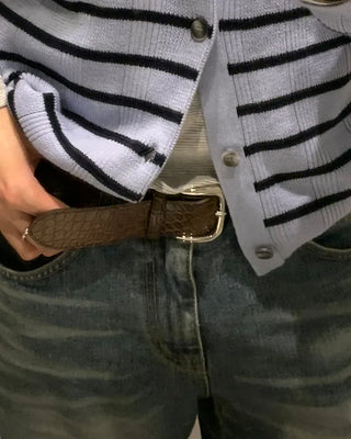 Unique leather style belt