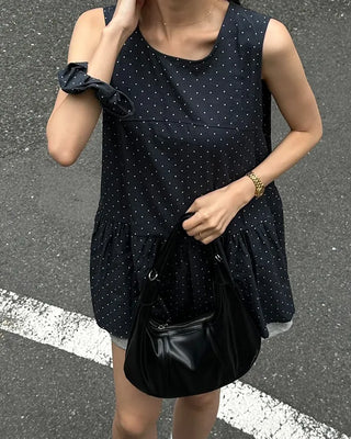 Polka dot mini dress (with scrunchie)