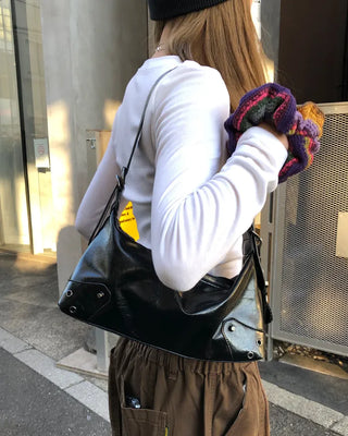 Eyelet Square Shoulder Bag