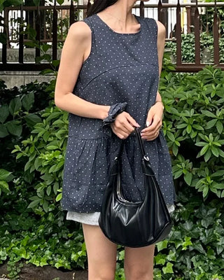 Polka dot mini dress (with scrunchie)