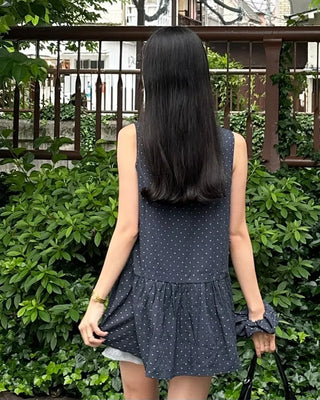 Polka dot mini dress (with scrunchie)