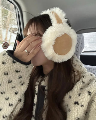 Reversible polka dot parka jacket