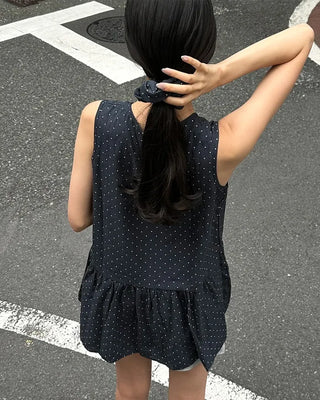 Polka dot mini dress (with scrunchie)