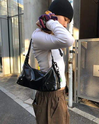 Eyelet Square Shoulder Bag