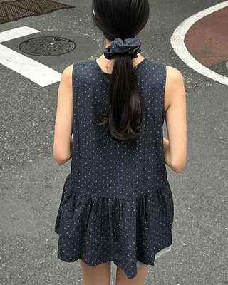 Polka dot mini dress (with scrunchie)