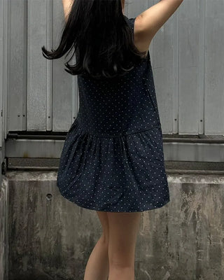 Polka dot mini dress (with scrunchie)