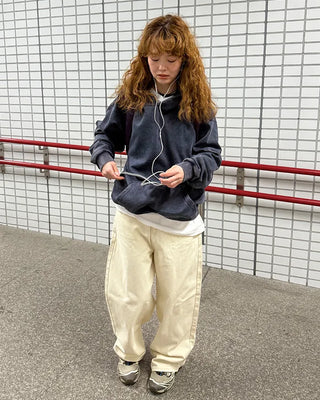 Wide cotton pants
